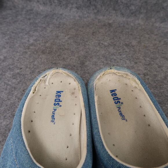 Keds Shoes Womens 8 Clog Mule Sneaker Slip On Pure Fit Comfort Denim Y2k Fashion - Picture 13 of 13